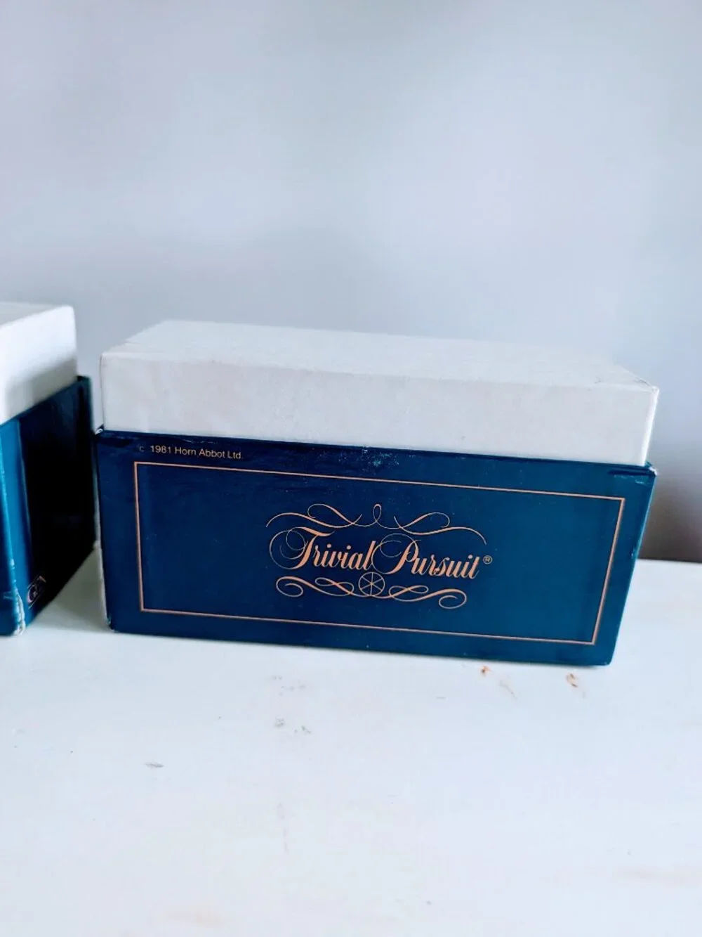 VTG Lot of 2 1981 Trivial Pursuit Genus Edition Replacement Card Sets Blue Box